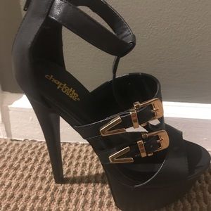 Charlotte Russe black modern sneaker